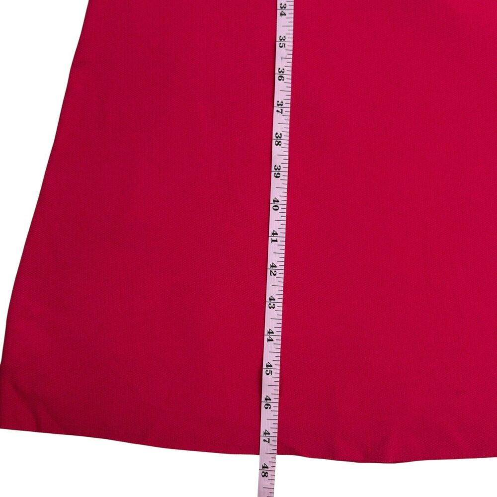 NEW ZARA Strapless Pink Maxi Dress Women Large Fuchsia Pink Fit Flare Knit - Picture 11 of 11